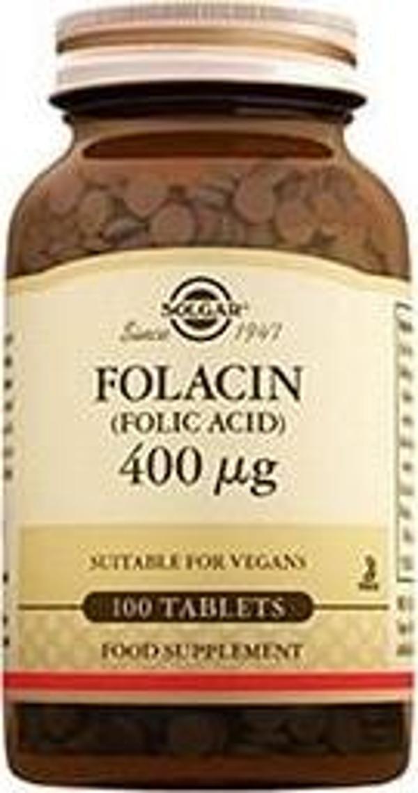 Folic Acid (Folacin) 100 Tablet  (  1  Adet  ) - Image 1