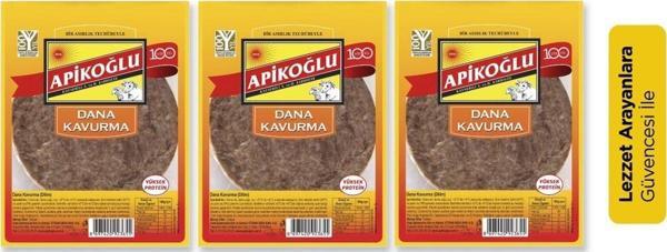 Apikoğlu Siniri Alınmış Dilim Kavurma 100 gr 3'lü Paket - Image 1