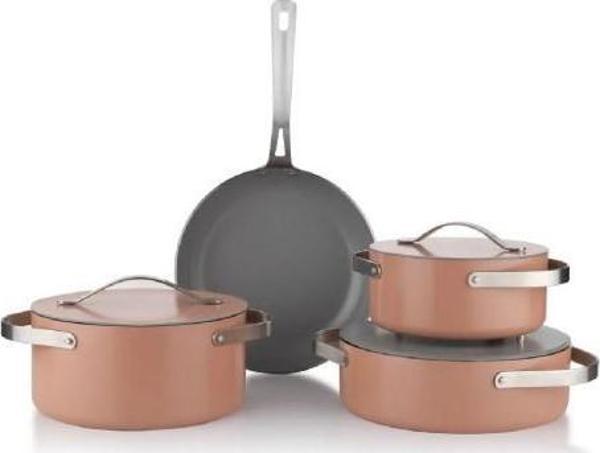 Schafer Moonlight Seramik Tencere Seti 7 Parça-Rosegold - Image 1