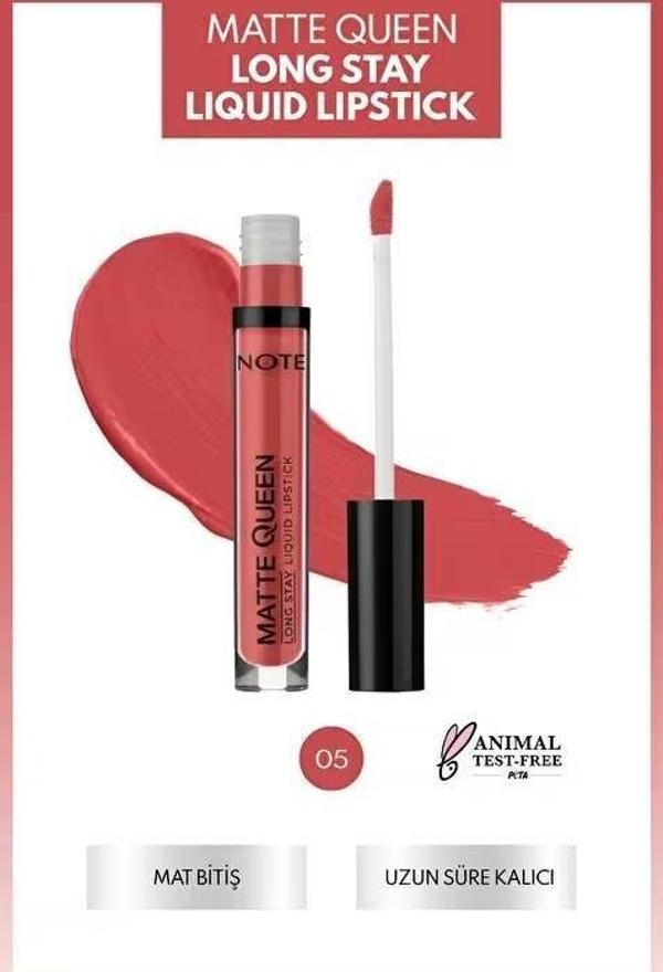 Note Matte Queen Long Stay Lıquıd Lıpgloss 05 Summer Charm - Image 1