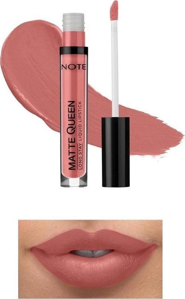 Note Matte Queen Long Stay Lıquıd Lıpgloss 06 Noble Rose - Image 1