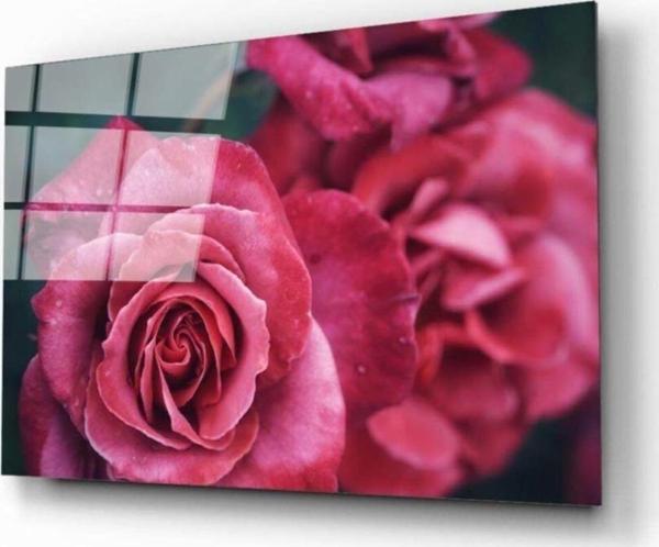 İdealizbiz Rose 1 Cam Tablo - Image 1