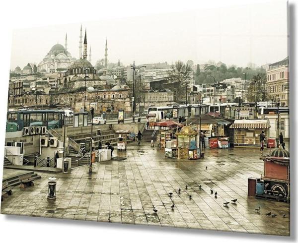 İdealizbiz Istanbul Manzara Cam Tablo - Image 1