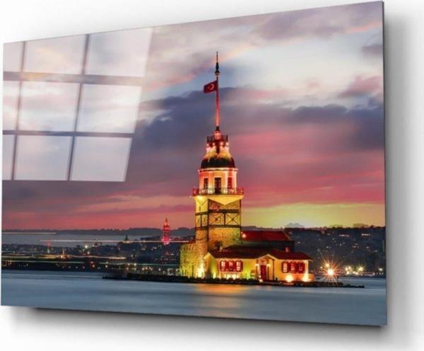 İdealizbiz Kız Kulesi Cam Tablo - Image 1