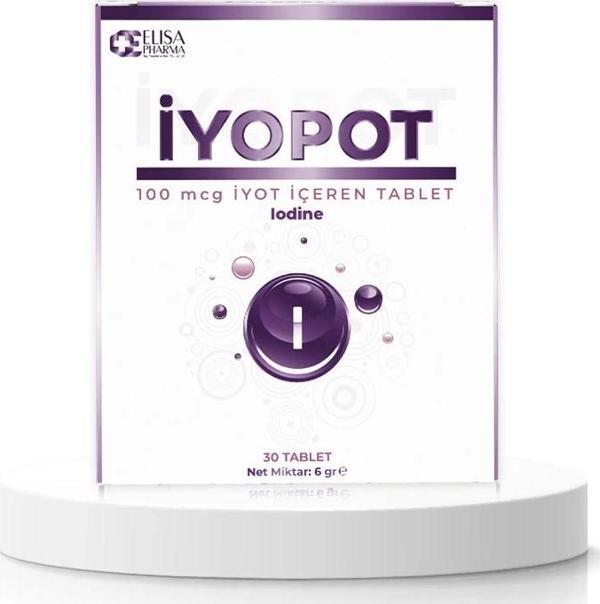 İyopot İyot İçeren Takviye Edici Gıda 30 Tablet - Image 1