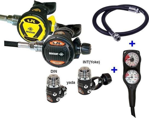 BEUCHAT Regülatör Set ELITE VR400 DIN, Ahtapot, Konsol, BC Hortumu ve Çanta dahil - Image 1