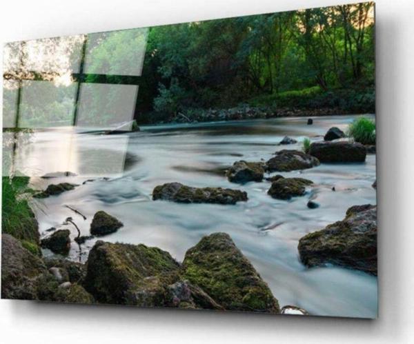 İdealizbiz Irmak Cam Tablo - Image 1