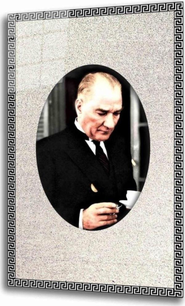 İdealizbiz Atatürk Cam Tablo - Image 1