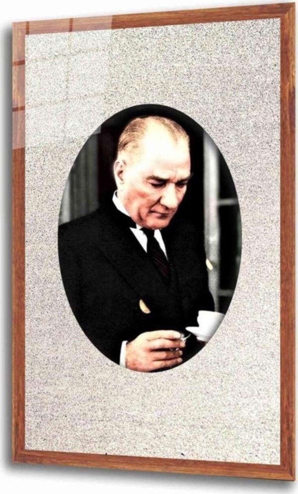 İdealizbiz Atatürk Cam Tablo 4 Mm - Image 1