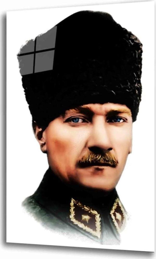İdealizbiz Atatürk Cam Tablo - Image 1