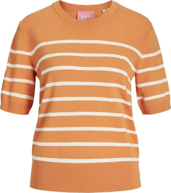 Jack&Jones Bayan Jxlayla Ss Knit kazak, Turuncu, M - Image 1