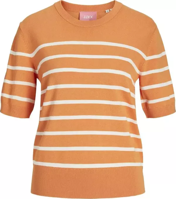 Jack&Jones Bayan Jxlayla Ss Knit kazak, Turuncu, S - Image 1