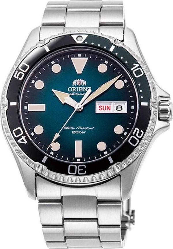  Orient Kamasu RA-AA0811E39B Otomatik Çelik Gri Yeşil Kadran 42 mm Erkek Kol Saati - Image 1