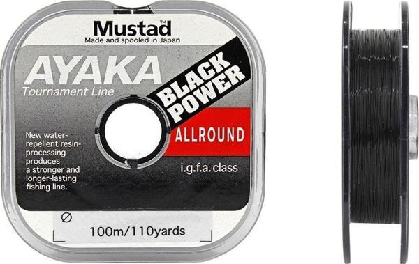 Mustad Ayaka Black Power Allround 0,40mm 100mt - Image 1
