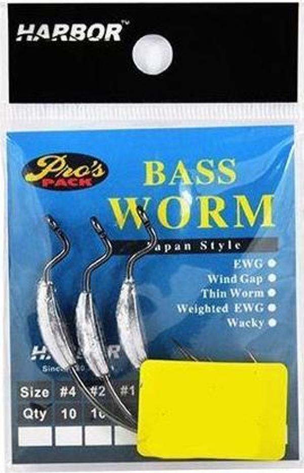Harbor Sh52 Bass Worm No:3/0 3 Pcs Jig Head - Image 1