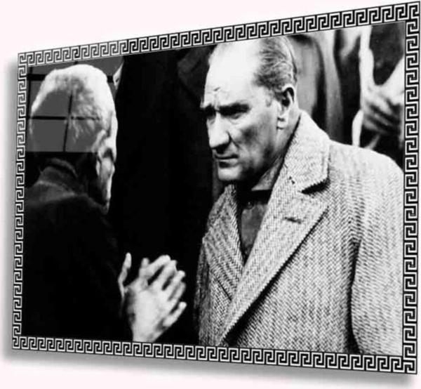 İdealizbiz Atatürk Dayanıklı Temperli Cam Tablo - Image 1