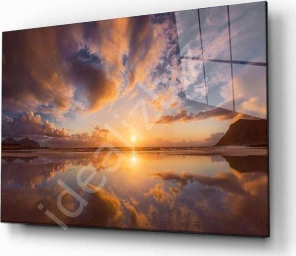 İdealizbiz Doğa Manzara Cam Tablo 4Mm Dayanıklı Temperli Cam - Image 1