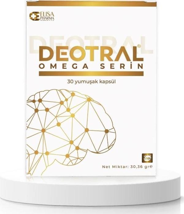 Deotral Omega Serin 30 Softgel, Fosfatidilserin, EPA 400 mg, DHA, Omega 3 İçeren Balık Yağı - Image 1
