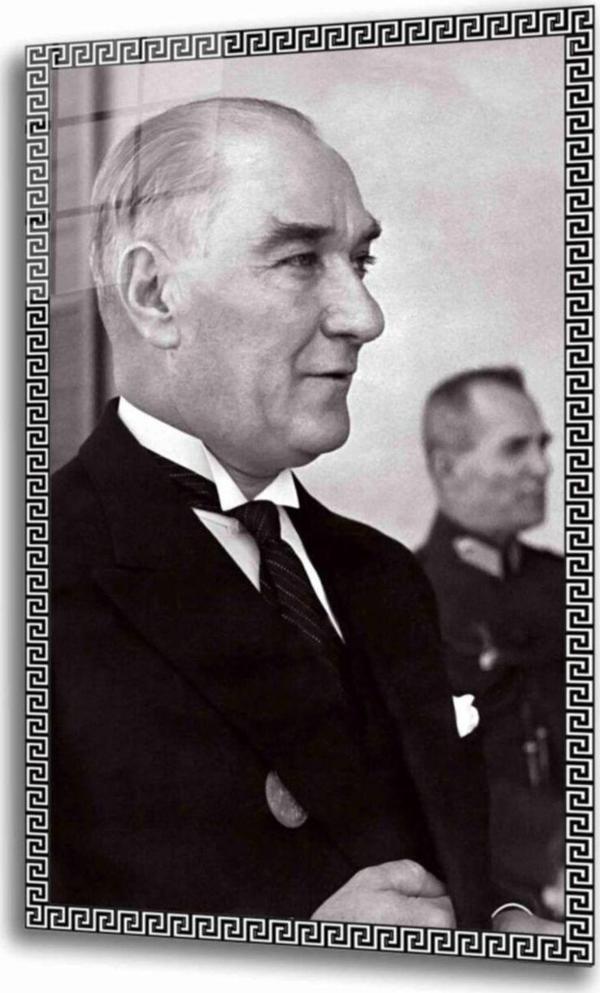 İdealizbiz Atatürk Cam Tablo - Image 1