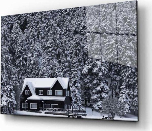 İdealizbiz Doğa Manzara Cam Tablo 4Mm Dayanıklı Temperli Cam - Image 1
