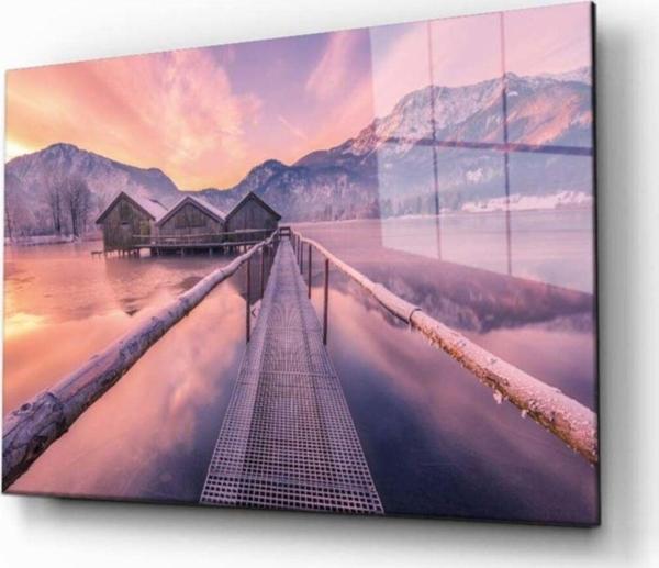 İdealizbiz Doğa Manzara Cam Tablo 4Mm Dayanıklı Temperli Cam - Image 1