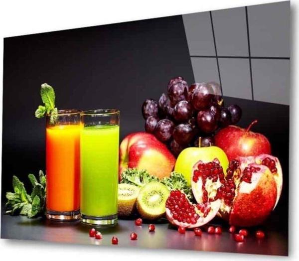 İdealizbiz Meyveler Cam Tablo 4Mm Dayanıklı Temperli Cam - Image 1
