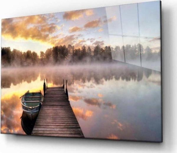 İdealizbiz Doğa Manzara Cam Tablo 4Mm Dayanıklı Temperli Cam - Image 1