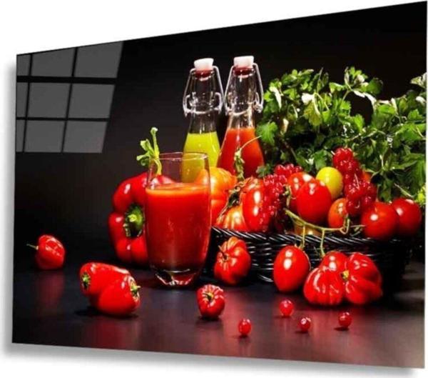 İdealizbiz Meyveler Cam Tablo 4Mm Dayanıklı Temperli Cam - Image 1