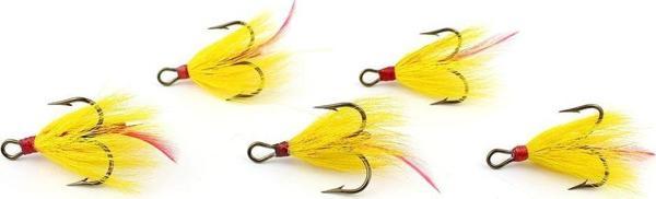 Mustad 611122 No:2 3lü İğne Sarı Tüylü 5li Pkt - Image 1
