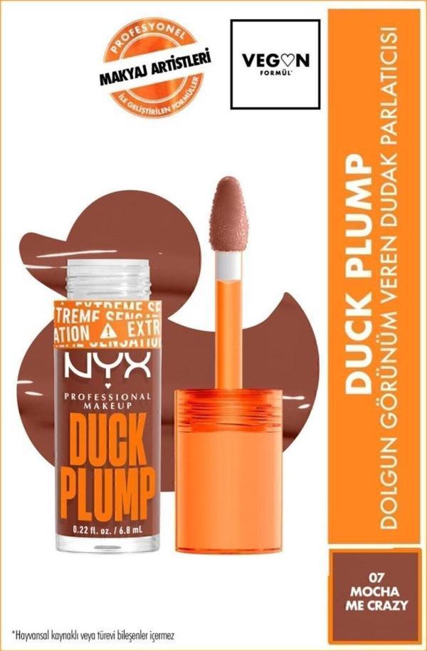Nyx Duck Plump Dolgun Görünüm Veren Dudak Parlatıcısı - 07 Mocha Me Crazy - Image 1
