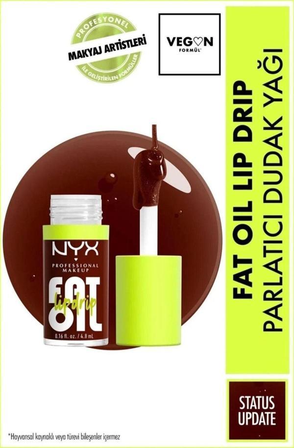 Nyx Professional Makeup Fat Oil Lip Drip Parlatıcı Dudak Yağı - Image 1