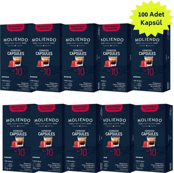 Alüminyum Kapsül Kahve No:10 Avantaj Paketi (100 Adet Nespresso Uyumlu Alüminyum Kapsül Kahve) - Image 1