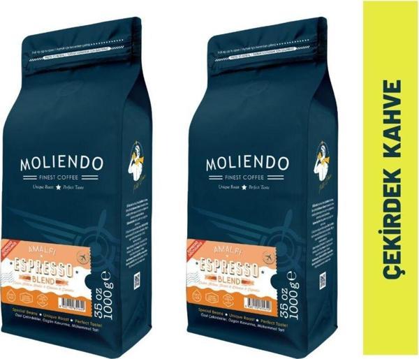 Amalfi Espresso Blend Kahve Avantaj Paketi (Çekirdek Kahve) 2*1000 g - Image 1