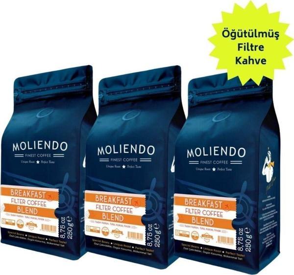 Breakfast Blend Filtre Kahve Avantaj Paketi (Öğütülmüş Filtre Kahve) 3*250 g - Image 1