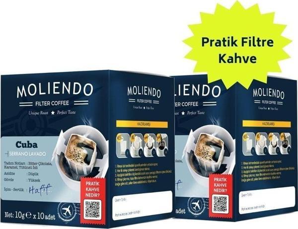 Cuba Serrano Lavado Pratik Filtre Kahve Avantaj Paketi 2*10 Toplam 20 Adet - Image 1