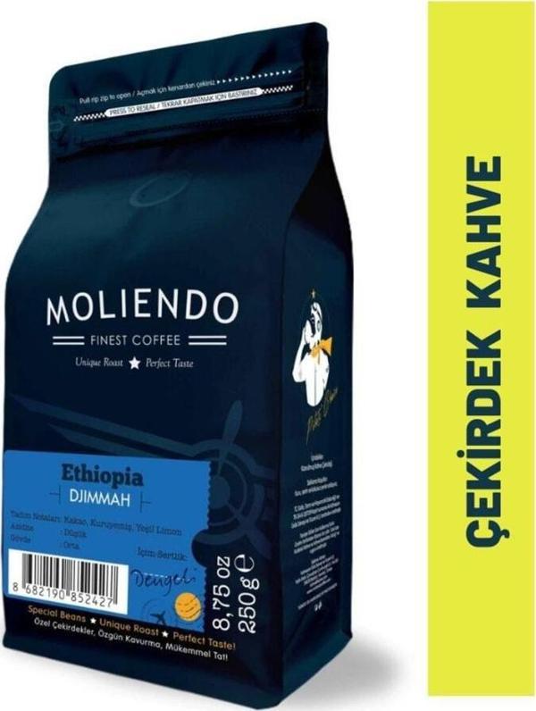 Ethiopia Djimmah Yöresel Kahve (Çekirdek Kahve) 250 g - Image 1