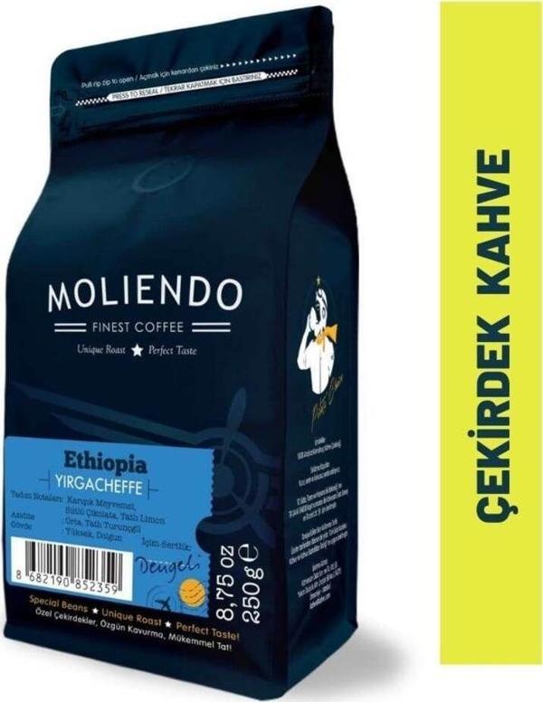 Ethiopia Yirgacheffe Yöresel Kahve ( Çekirdek Kahve) 250 g - Image 1