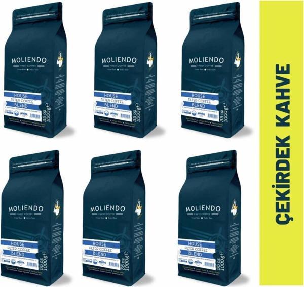House Blend Filtre Kahve Avantaj Paketi (Çekirdek Kahve) 6*1000 g - Image 1