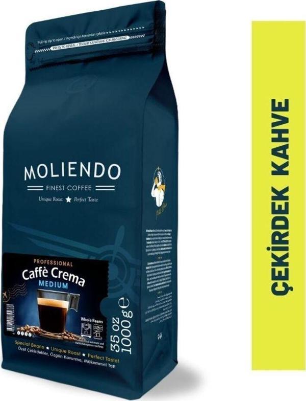Professional Caffe Crema Medium (Çekirdek Kahve) 1000 g - Image 1