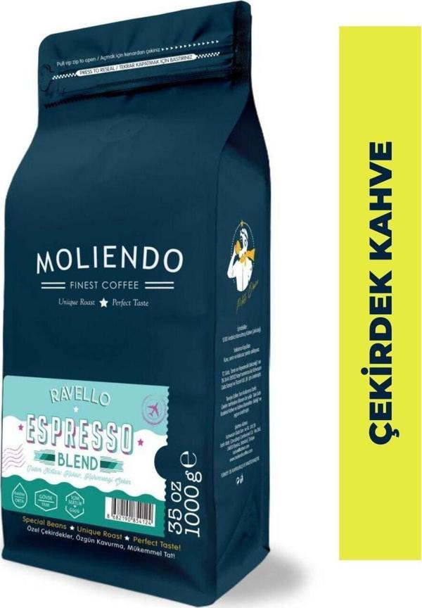Ravello Espresso Blend Kahve (Çekirdek Kahve) 1000 g - Image 1