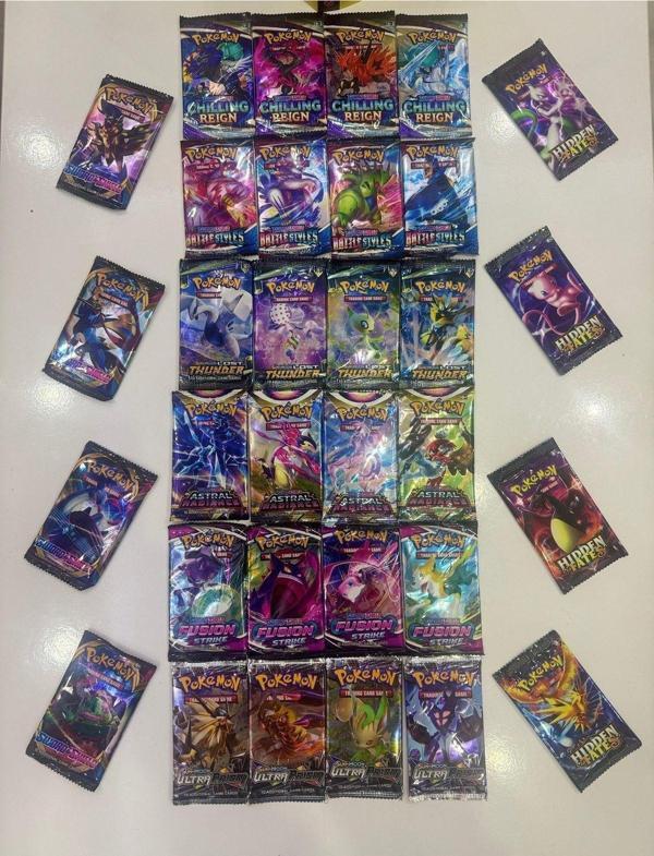Pokemon Oyun Kart Seti 8 Seri Bir Arada 32 Paket Oyun Kartı - Image 1