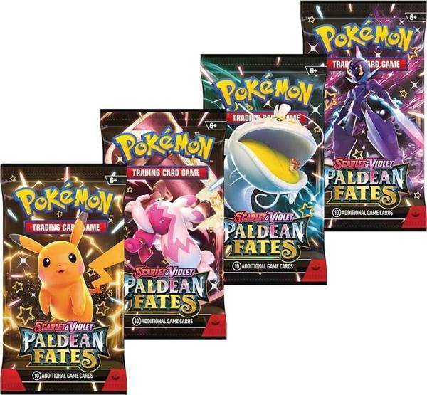 Pokemon Paldean Fates  Scarlet&Vıolet Seri 4 Paket Oyun Kartı - Image 1