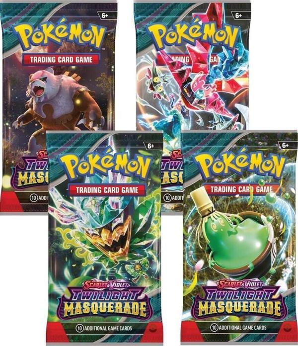 Pokemon Twilight Masquerade Oyun Kartı 4 Paket - Image 1
