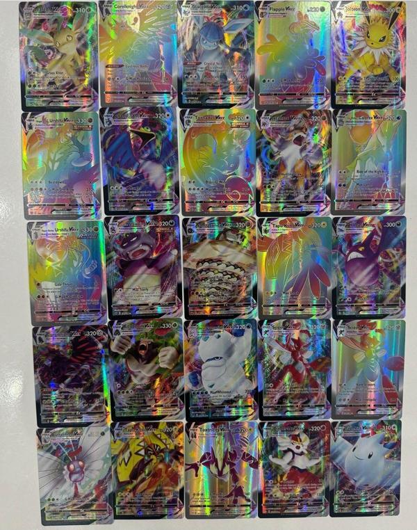 Pokemon Vmax Yeni Seri Oyun Kartı Özel Ve Parlak Kart (25 Adet) - Image 1
