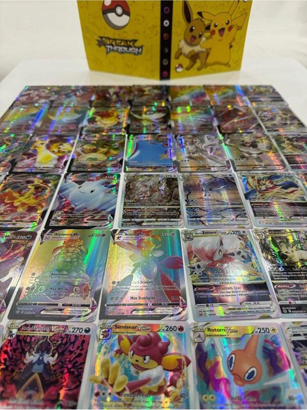 Pokemon Vstar Ve Vmax Yeni Seri Özel, Parlak Oyun Kartı 50 Adet Pokemon Kart Ve Albüm - Image 1