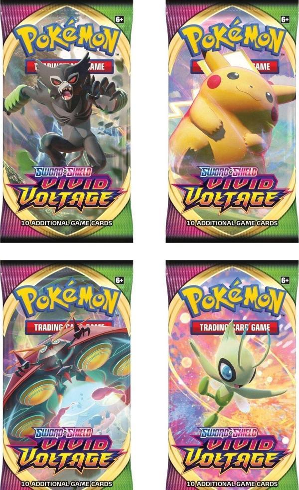 Sword & Shield Vivid Voltage Pokemon Kart (4 Paket) - Image 1