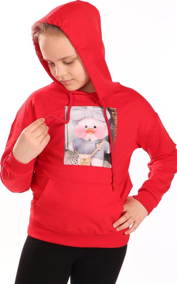 Toontoy Kız Çocuk Baskılı Sweatshirt - Image 1
