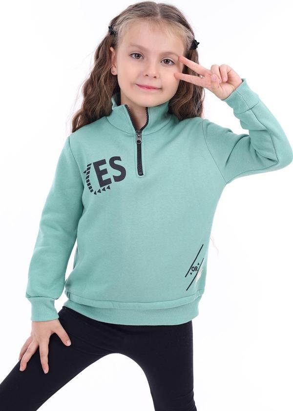 Toontoy Kız Çocuk Baskılı Sweatshirt - Image 1