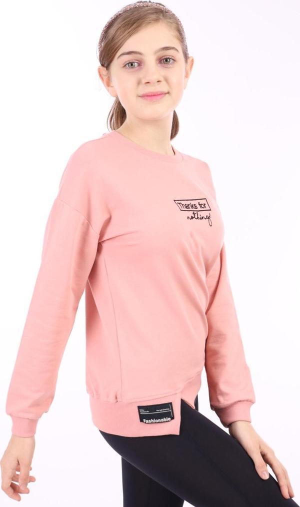 Toontoy Kız Çocuk Baskılı Sweatshirt - Image 1
