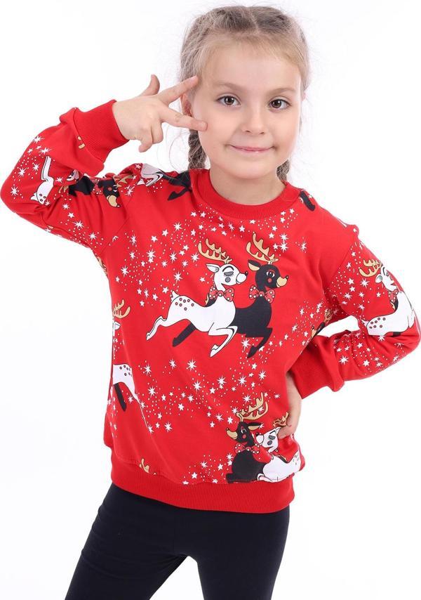 Toontoy Kız Çocuk Baskılı Sweatshirt - Image 1